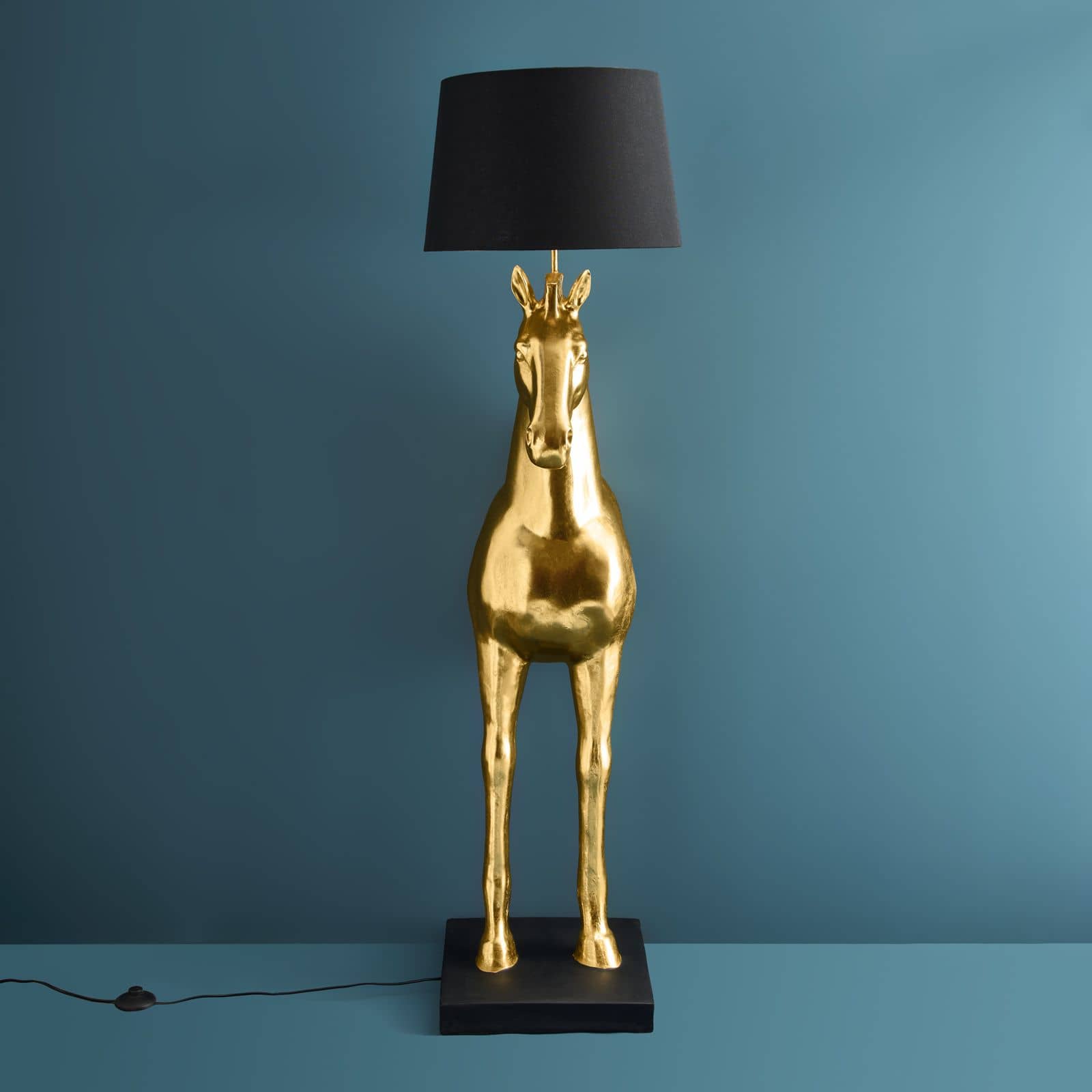 Stehlampe Pferd Amadeus Stehlampe gold