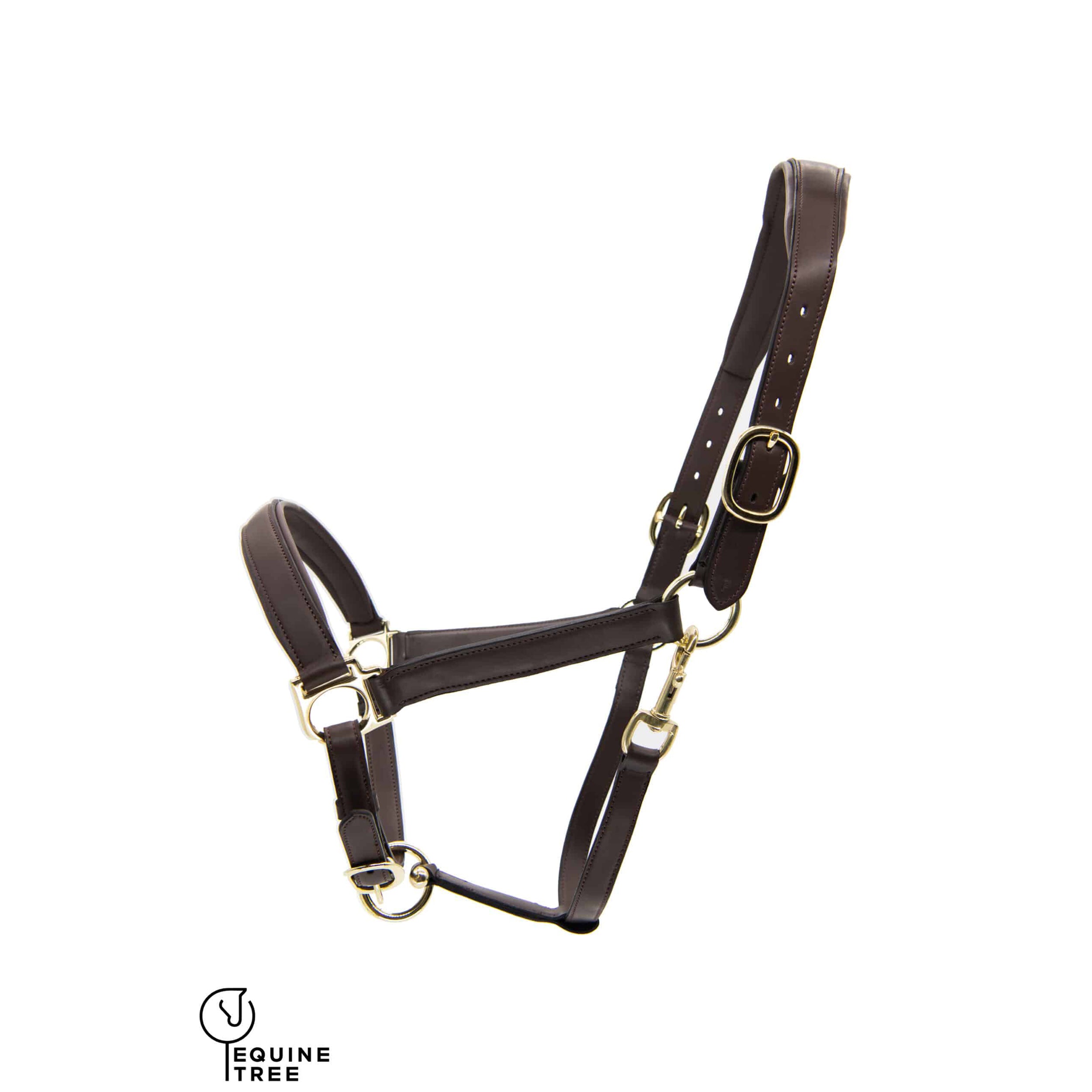Halfter Equinetree braun gold