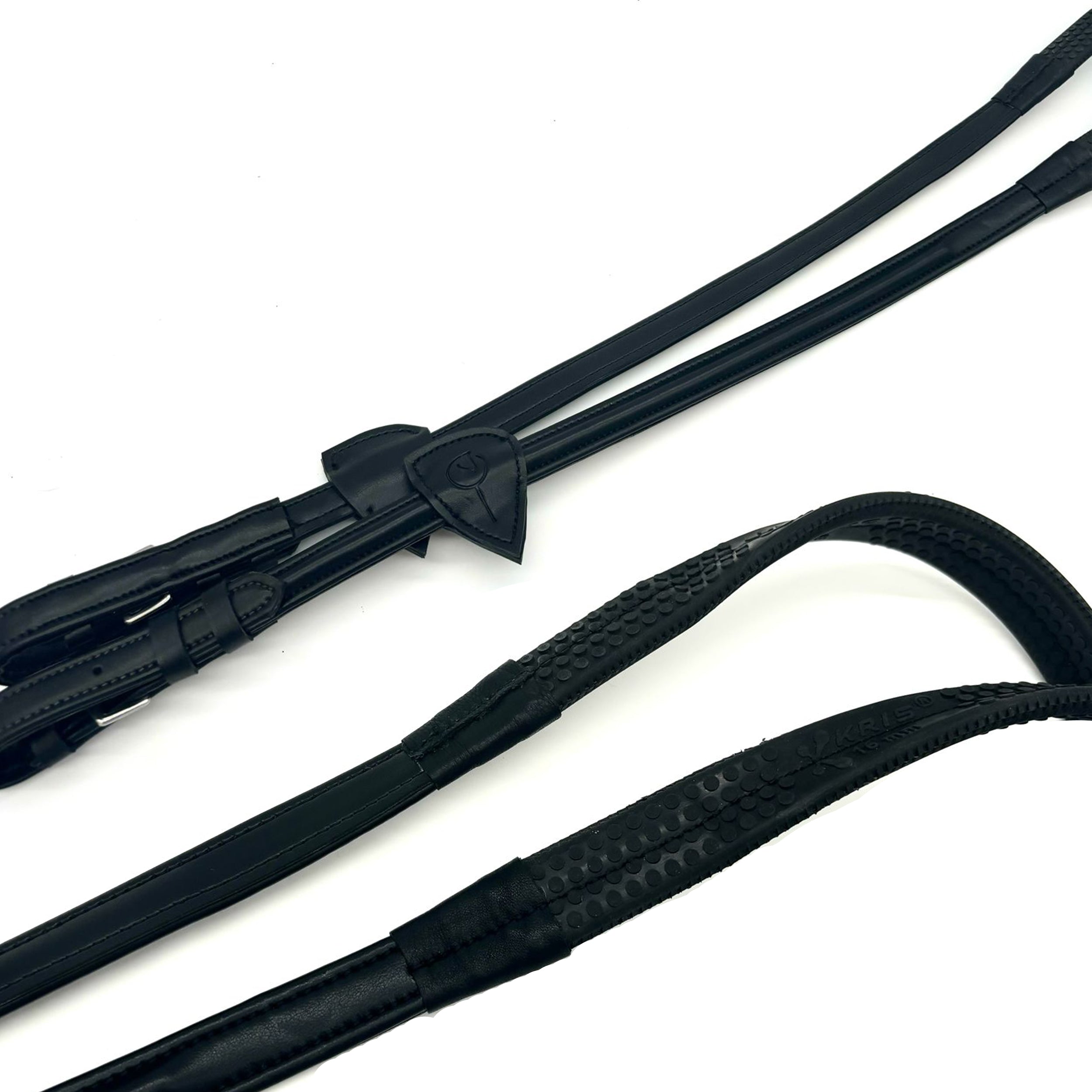 Zügel mit Gummi schwarz