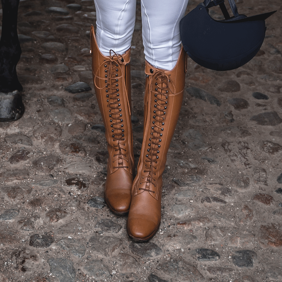 De Niro Reitstiefel Botticelli Dressurstiefel Schnürung